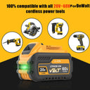 9000mAh DCB200 MAX Flexvolt Battery for Dewalt Tools