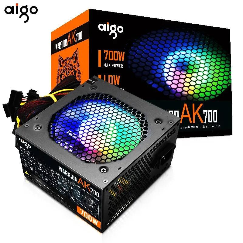Aigo AK 700W 80 PLUS Certified Non-Modular PC Power Supply - Enhance Your Gaming Experience and Boost Performance  ourlum.com European regulations 700W 