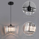 Glass Led Pendant Light Modern Ceiling Lamp Adjustable Fixture