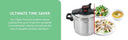 6.3 Quart Stainless Steel Induction Pressure Cooker with Secure Locking System