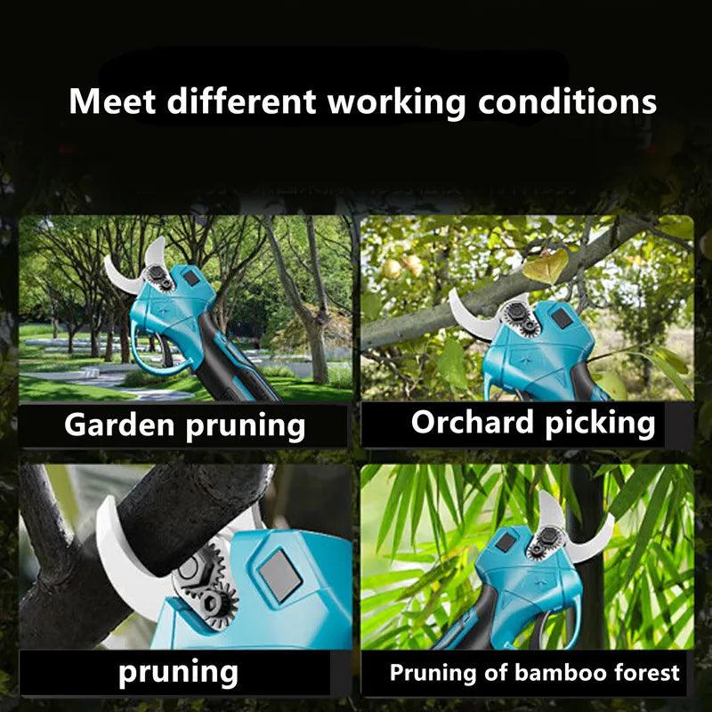 Cordless Electric Scissors Pruning Shears Brushless Garden Pruner Tree Branch Pruner for Makita Battery  ourlum.com   