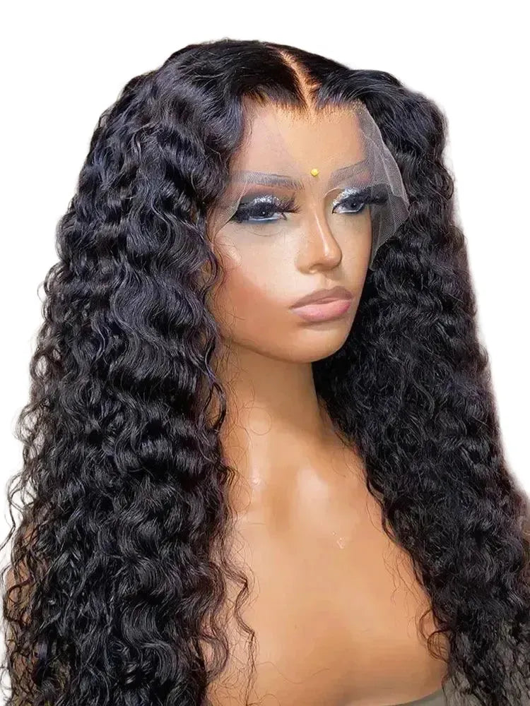 40 Inch Curly 13x4 Lace Front Human Hair Wig Brazilian Wigs For Women Deep Wave 13x6 HD Lace Frontal Wig Human Hair Pre Plucked ourlum.com