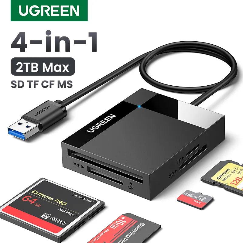 UGREEN Card Reader USB3.0/USB-C OTG Support: Rapid Data Transfer  ourlum.com   