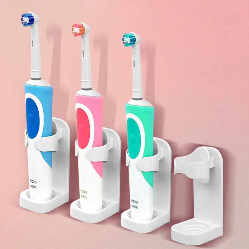 Traceless Electric Toothbrush Holder Wall Mount Stand Bathroom Accessories  ourlum.com   