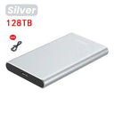  Portable High-speed SSD External Drive: Ultimate Storage Solution  ourlum.com 128TB Grey  