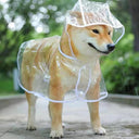 Pet Dog Puppy Clear Rainwear Coat with Hood for Small Dogs - Waterproof PVC Jacket for Puppies and Small Breeds  ourlum.com white XS 