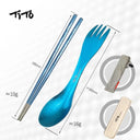 Ultralight Titanium Spork for Camping Hiking Travel Gear