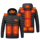 19/11/9 Areas Heated Jacket Men Electric Heating Jackets Warm