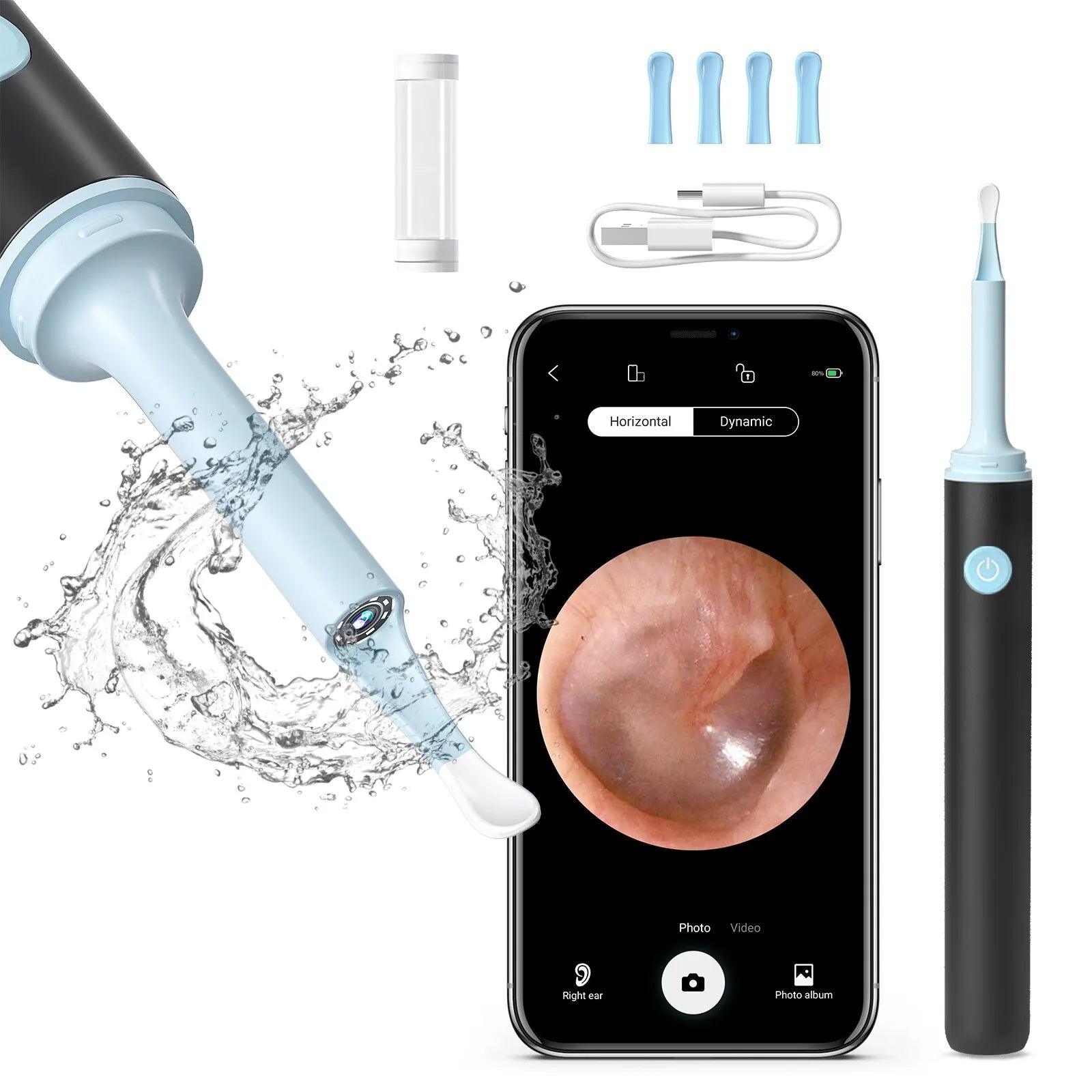 Smart Wireless Ear Cleaner Spoon: High-Res Camera for Ear Care  ourlum.com   