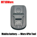 DM18Worx Adapter For Makita Bosch Dewalt Milwaukee Battery