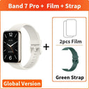 Xiaomi Mi Band Pro: Vibrant AMOLED Display, GPS Fitness Tracker.  ourlum.com Ivory N Green Strap CHINA 