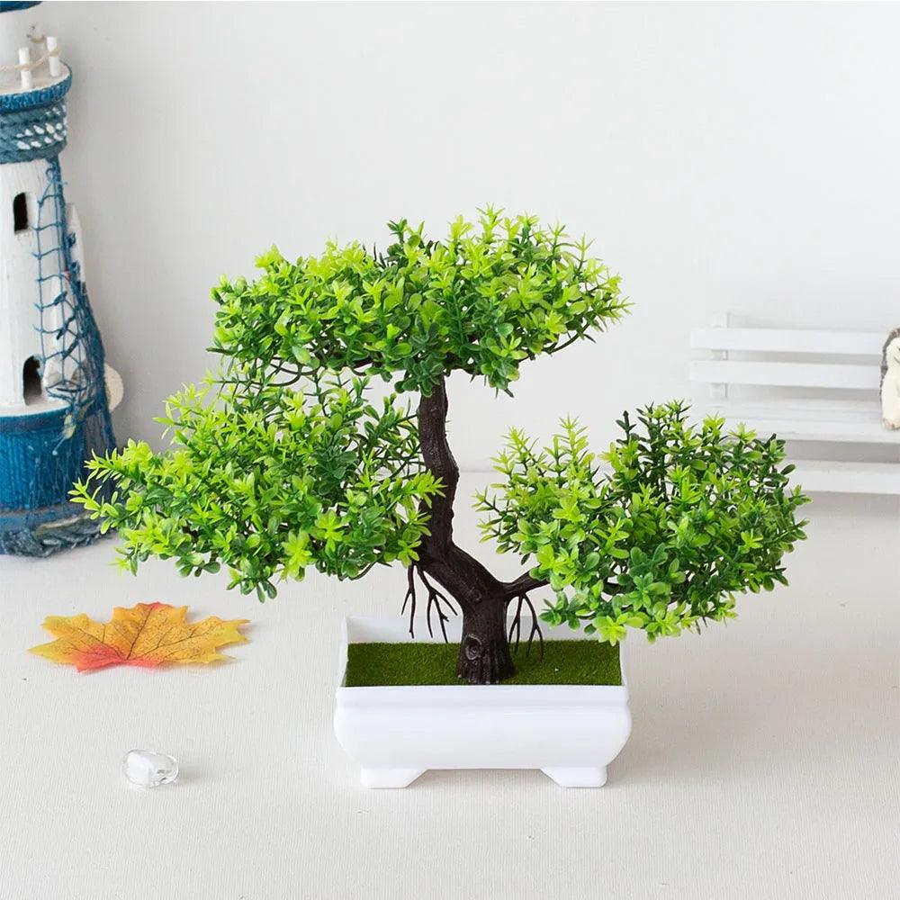 Artificial Bonsai Tree Pot Fake Plant Home Table Decoration  ourlum.com   