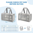 Pet Travel Messenger Carrier Bag Airline Approved Lightweight Handbag