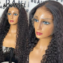 34-Inch Curly HD Lace Frontal Wig - 250% Density Human Hair