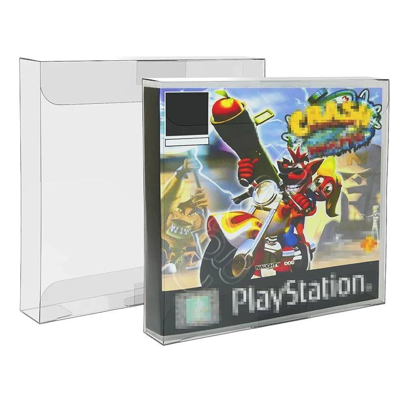 Card Cartridge Clear Display Storage Box Protectors for PLAYSTATION 1 PS1 CD Video Games  ourlum.com   