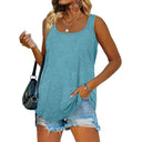 Elegant Dolphin Hem Tank Top Summer Fashion Upgrade for Women