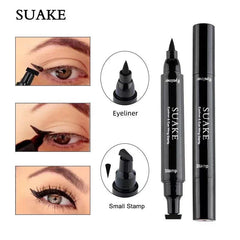 Glitter Eyeliner Stamp Duo: 7 Color Fast Dry Eye Liner Pencil