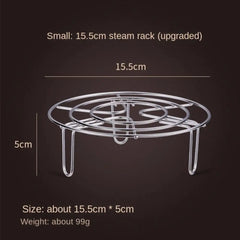 Adjustable Heavy-Duty Stainless Steel Steamer Rack for Versatile Cooking and Pressure Cookers