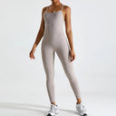 Ultimate Comfort Yoga Jumpsuit for Women - Versatile Fitness Suit for Enhanced Performance and Confidence  OurLum.com light khaki XL CHINA