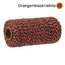 Cotton Macrame Cord Rope Twine String Crafts DIY Bohemia Wedding Decor  ourlum.com SLQ  A15 OrangeBlack  