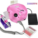 35000RPM Electric Nail Drill Professional Manicure Machine Nail Sander With Nail Drill Bits Portable Nail Salon Nail Files Kit