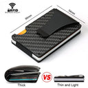 Carbon Fiber RFID Blocking Card Holder Wallet Stylish EDC