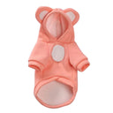 Cozy Plush Winter Pet Jacket for Small Dogs and Cats  ourlum.com Pink bear XS 