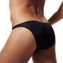 Men's Seductive Ice Silk Briefs Transparent Jockstrap Comfort