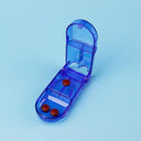 Portable Pill Splitter with Storage for Travel Use