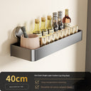 Suction Cup Punch-Free Wall Condiment Hook Rack Storage