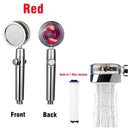 360 Degrees Rotation Turbo Fan Shower Head: Ultimate High Pressure Experience  ourlum.com Red  