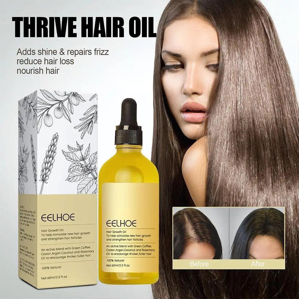 Revitalizing Hair Growth Serum with Black Castor Oil and Plant-Derived Nutrients  ourlum.com 60ml  