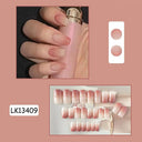 Chic Holiday Pink French Press-On Nails Set 24 Designs