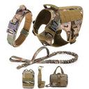 German Shepherd Training Harness & Leash Set for All Dog Breeds  ourlum.com Camouflage FULL Set S 