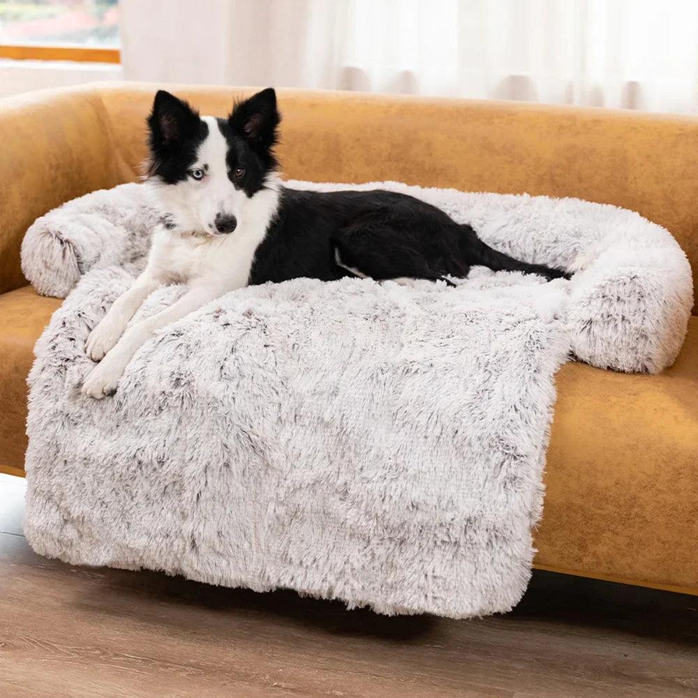 Cozy Pet Sofa Bed: Washable Cat Dog Rug Cushion Protector  ourlum.com lightgrey-With Zip 90x80x13 CHINA