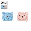 Lovely Bear Microfiber Hair Drying Cap Quick Dry Accessory