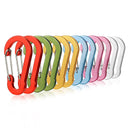 6pcs Carabiner Clip Aluminum Alloy Keychain Lock Buckle Snap D-Ring Clip Outdoor Backpack Camping Multi Tool Fishing Hiking Hook