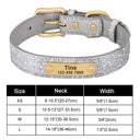 Personalized Sequin Dog Collar: Glamorous Adjustable Pet Necklace for Small to Medium Pets  ourlum.com 330K Silver XS 