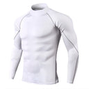 Men Bodybuilding Sport T-shirt Quick Dry Running Shirt Long Sleeve Compression Top Gym T Shirt Men Fitness Tight Rashgard