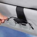 Car Sun Visor Sunglasses Organizer - Stylish PU Leather Holder