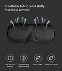 3D Sleeping Eye Mask Travel Rest Aid Eye Cover Patch Paded Soft Sleeping Mask Blindfold Eye Relax Massager