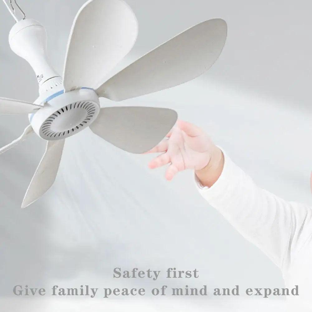 6-Blade USB Ceiling Fan for Quiet Cooling on-the-Go  ourlum.com   