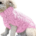 Winter Warm Pet Sweaters for Small Medium Dogs Cats Soft Wool Turtleneck Vest