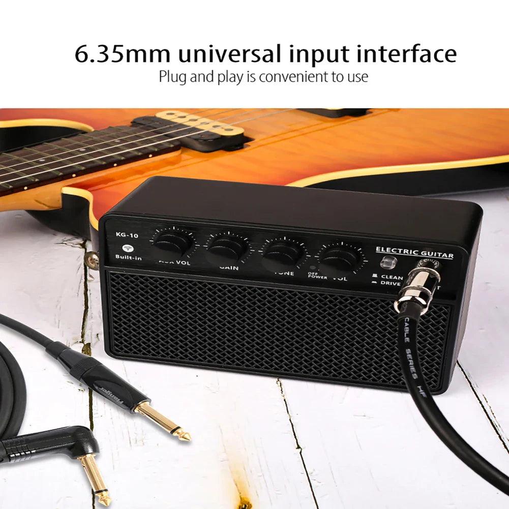 KG-10 Electronic Guitar Amplifier Speaker Portable Amp Lightweight Musical Instruments Speaker With 6.35mm Universal Interface