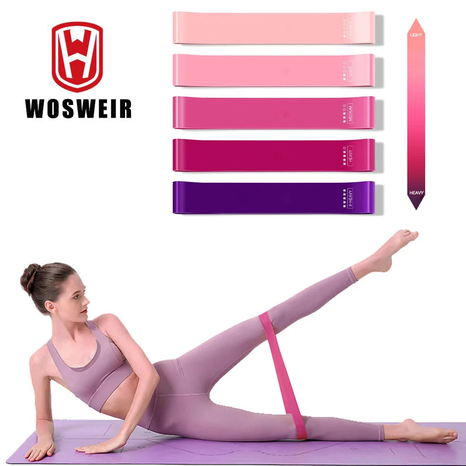 WOSWEIR Versatile Elastic Resistance Bands for Full Body Workout