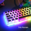 Enhanced Gaming Pudding Keycaps Dual-Color Backlit Set