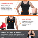 Men's Slimming Compression Tank Top with Zipper Gynecomastia