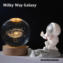 Valentines Day Gift  Galaxy Crystal Ball lamp 3D planet moon lamp USB LED night light  ourlum.com Milky Way-B  