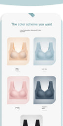 Traceless Summer Ice Silk Underwear Women Gather Anti-sagging Bra