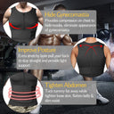 Men Body Shaper Waist Trainer Girdle Sweat Vest Tank Top